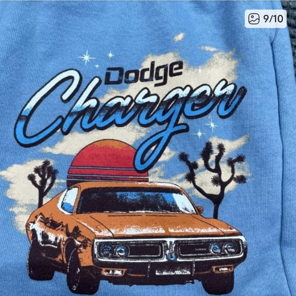 Retro Car Graphic Bundle ~ Ford Bronco Tee + Dodge Charger Shorts (2-Piece Set) - Picture 9 of 16